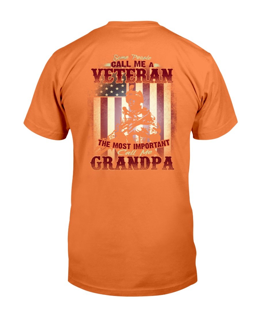 Some People Call Me A Veteran The Most Important Call Me Grandpa T-Shirt 7 » Cool Gifts for You - Mfamilygift Some People Call Me A Veteran The Most Important Call Me Grandpa T-Shirt 7
