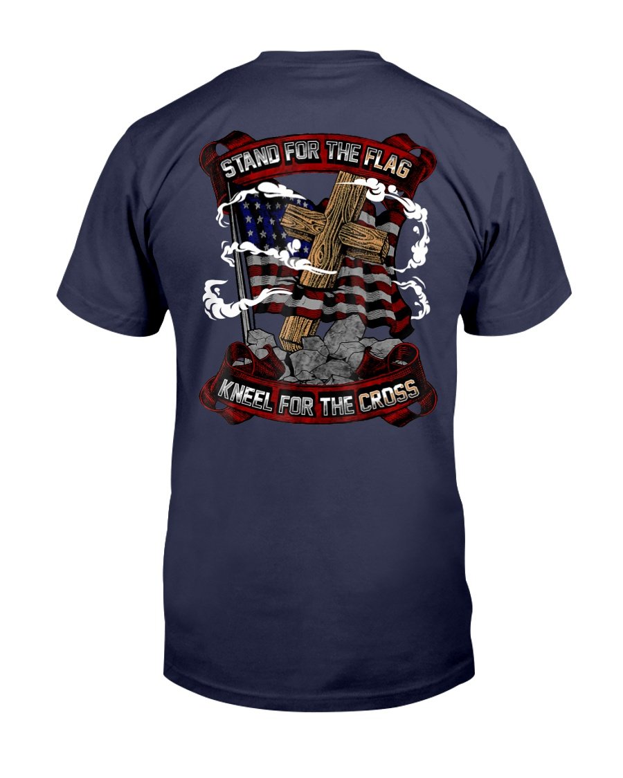 Stand For The Flag Kneel For The Cross, Veteran Day T-Shirt 1&nbsp;