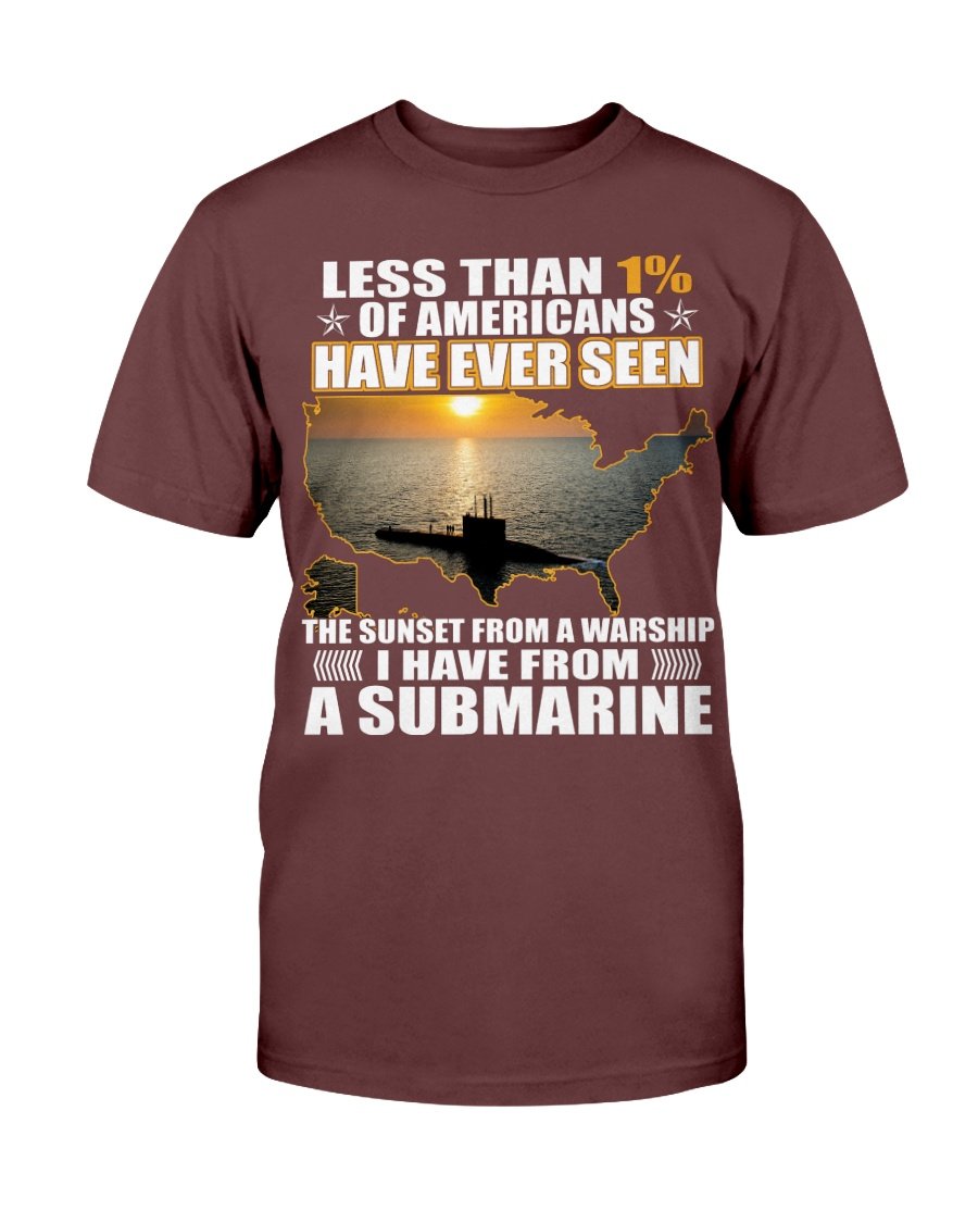 Veterans Shirt - Sunset From A Warship I Have From Submarine T-Shirt 1&nbsp;