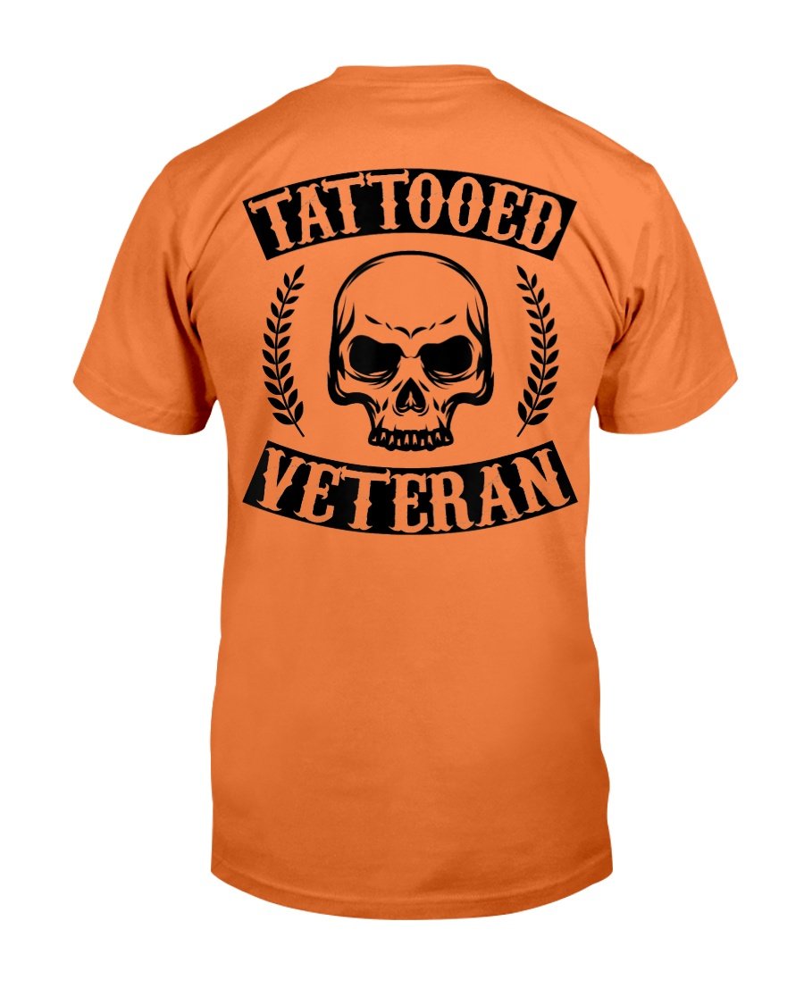 Tattooed Veteran Black Tribal Tattoo Gun Gift T-Shirt 5 » Cool Gifts for You - Mfamilygift Tattooed Veteran Black Tribal Tattoo Gun Gift T-Shirt 5