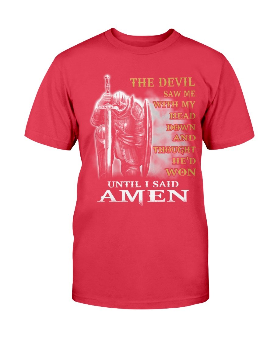 Veterans Shirt - The Devil Saw Me With My Head Down Until I Said Amen T-Shirt 4 » Cool Gifts for You - Mfamilygift Veterans Shirt - The Devil Saw Me With My Head Down Until I Said Amen T-Shirt 4