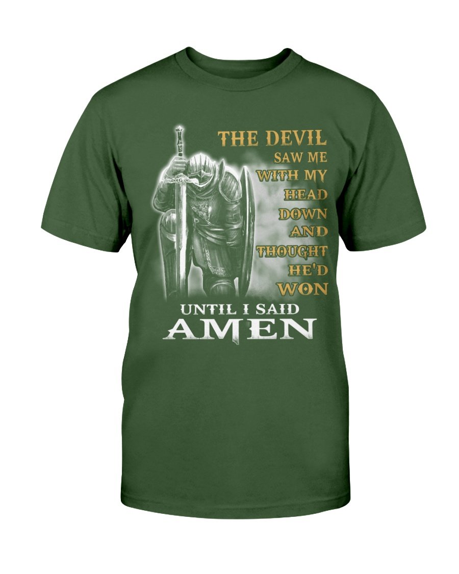 Veterans Shirt - The Devil Saw Me With My Head Down Until I Said Amen T-Shirt 7 » Cool Gifts for You - Mfamilygift Veterans Shirt - The Devil Saw Me With My Head Down Until I Said Amen T-Shirt 7