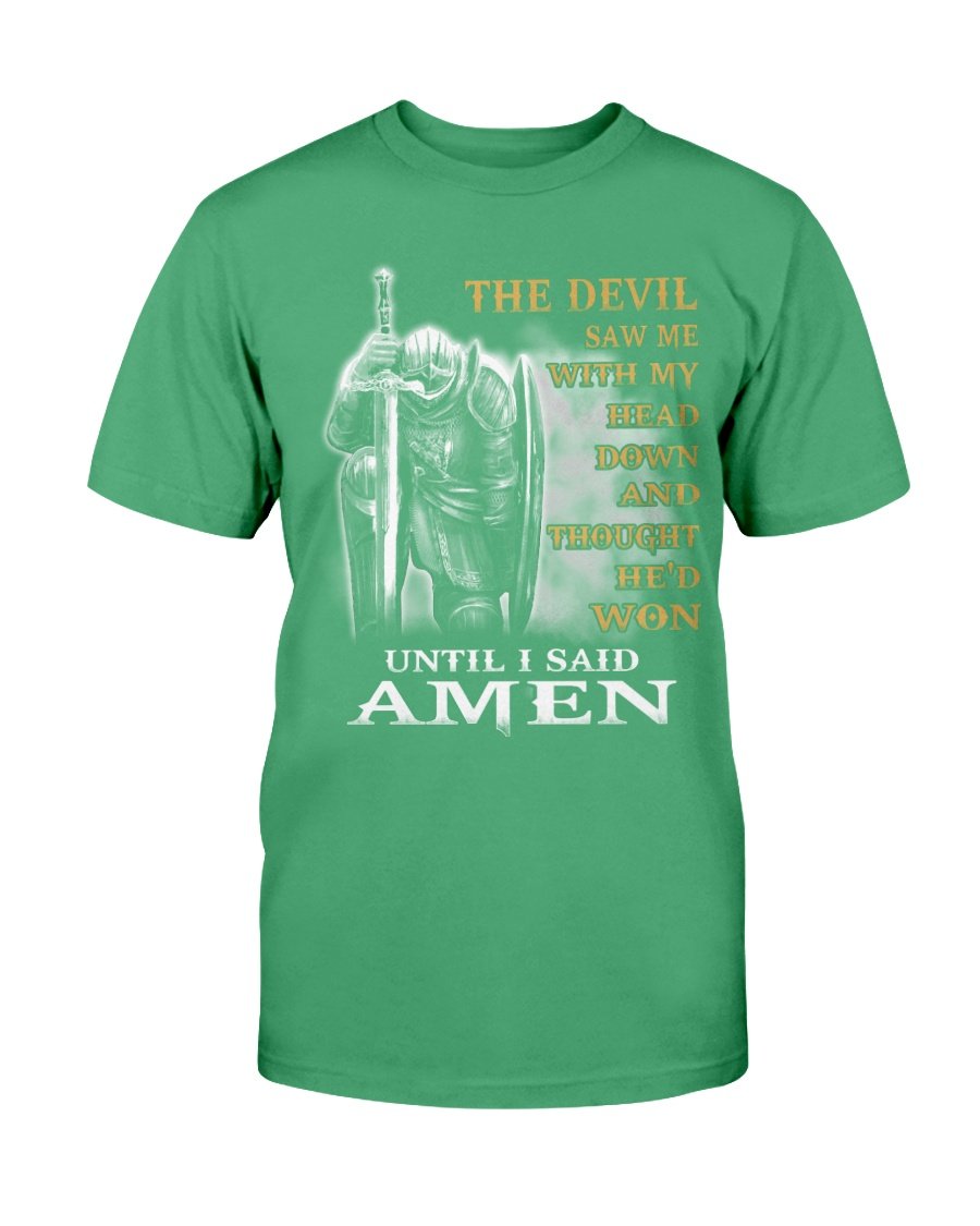 Veterans Shirt - The Devil Saw Me With My Head Down Until I Said Amen T-Shirt 8 » Cool Gifts for You - Mfamilygift Veterans Shirt - The Devil Saw Me With My Head Down Until I Said Amen T-Shirt 8