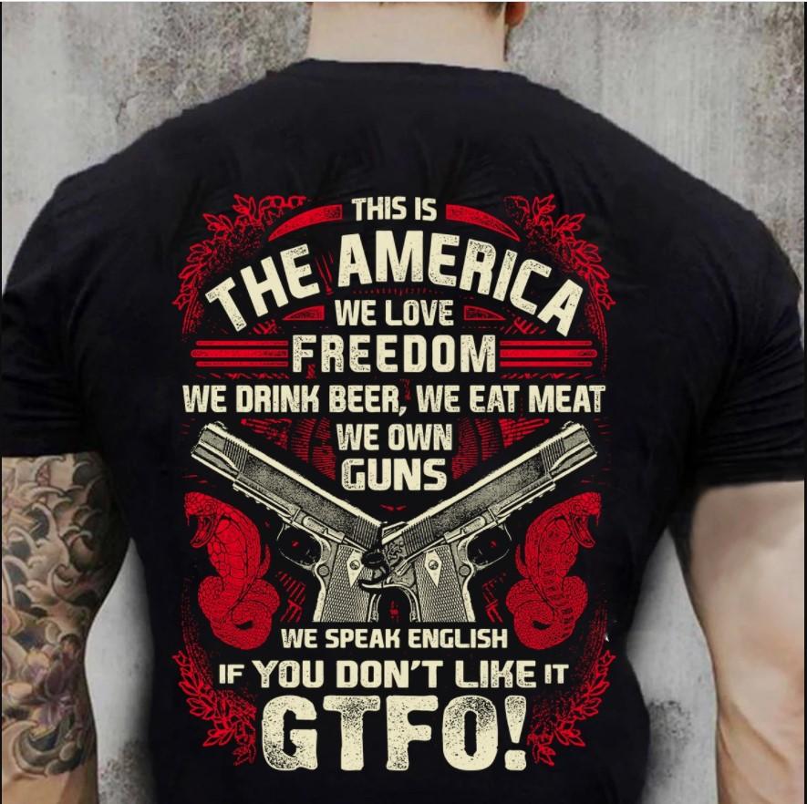 Veterans Shirt - This Is The America We Love Freedom T-Shirt, Veteran's Day Gifts, Gift For Dad T-Shirt