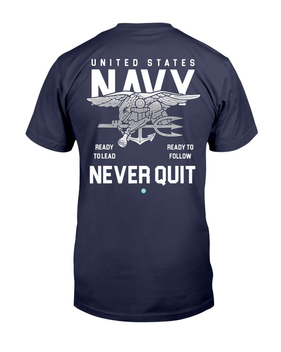 U.S. Navy Never Quit Proud Seals Team Veteran Gift T-Shirt 1&nbsp;