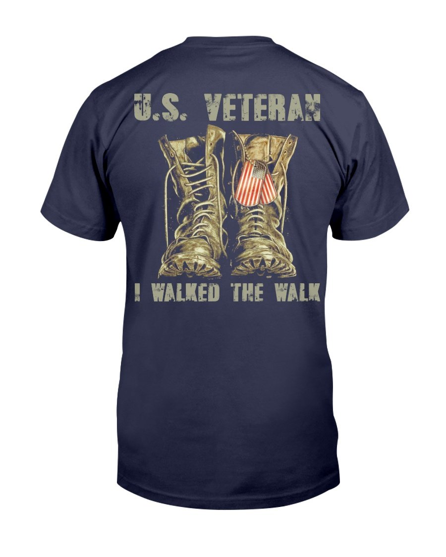 Veterans Shirt U.S. Veteran I Walked The Walk T-Shirt 1&nbsp;