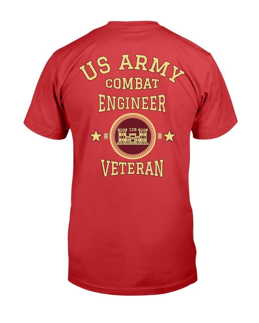 US Army Combat Engineer Veteran T-Shirt 4 » Cool Gifts for You - Mfamilygift US Army Combat Engineer Veteran T-Shirt 4