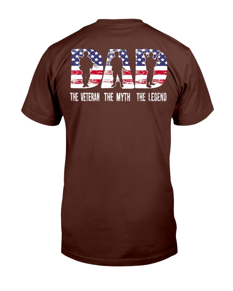 Veteran Dad - The Veteran The Myth The Legend T-Shirt 1&nbsp;