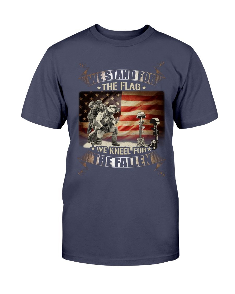We Stand For The Flag We Kneel For The Fallen T-Shirt 1 » Cool Gifts for You - Mfamilygift We Stand For The Flag We Kneel For The Fallen T-Shirt 1