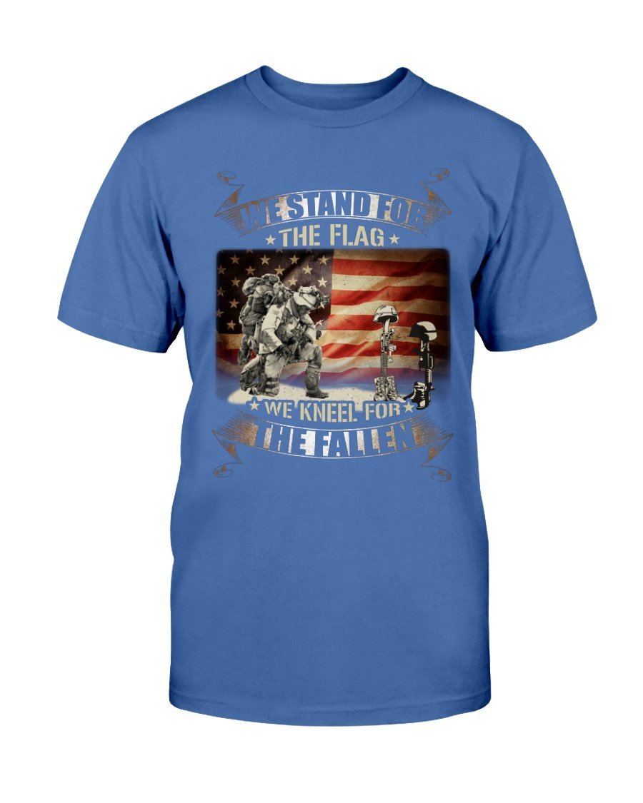We Stand For The Flag We Kneel For The Fallen T-Shirt 5 » Cool Gifts for You - Mfamilygift We Stand For The Flag We Kneel For The Fallen T-Shirt 5