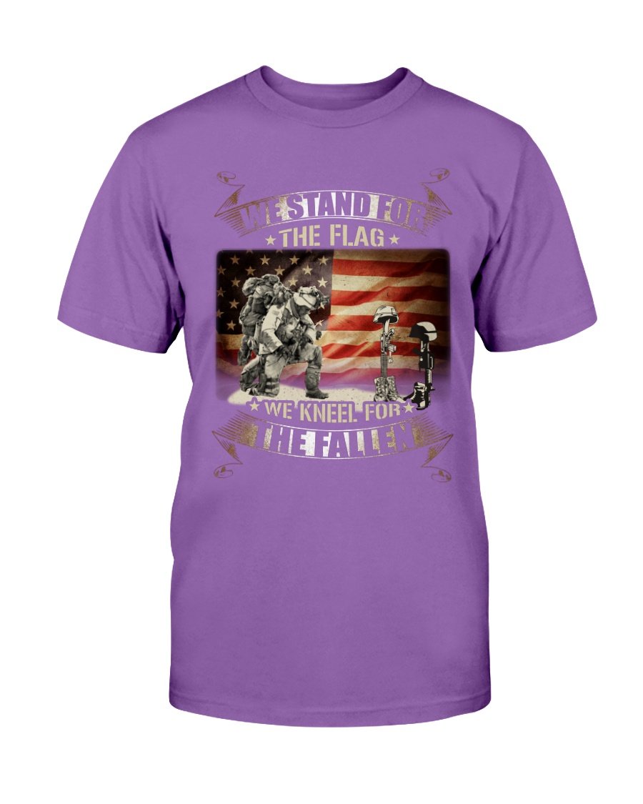 We Stand For The Flag We Kneel For The Fallen T-Shirt 6 » Cool Gifts for You - Mfamilygift We Stand For The Flag We Kneel For The Fallen T-Shirt 6