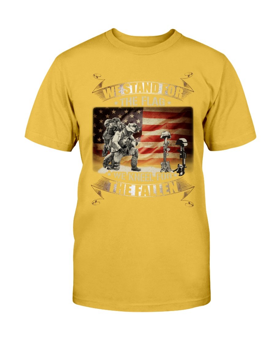 We Stand For The Flag We Kneel For The Fallen T-Shirt 7 » Cool Gifts for You - Mfamilygift We Stand For The Flag We Kneel For The Fallen T-Shirt 7