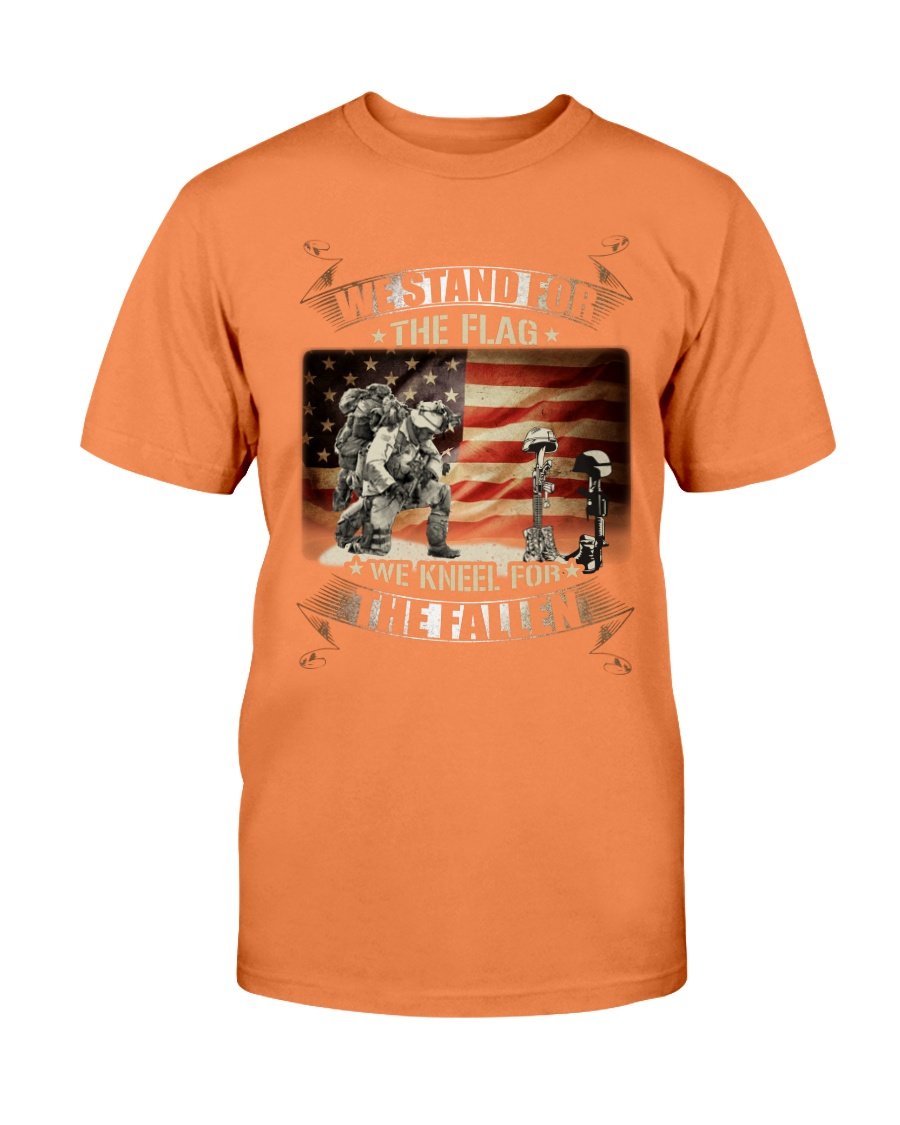 We Stand For The Flag We Kneel For The Fallen T-Shirt 8 » Cool Gifts for You - Mfamilygift We Stand For The Flag We Kneel For The Fallen T-Shirt 8