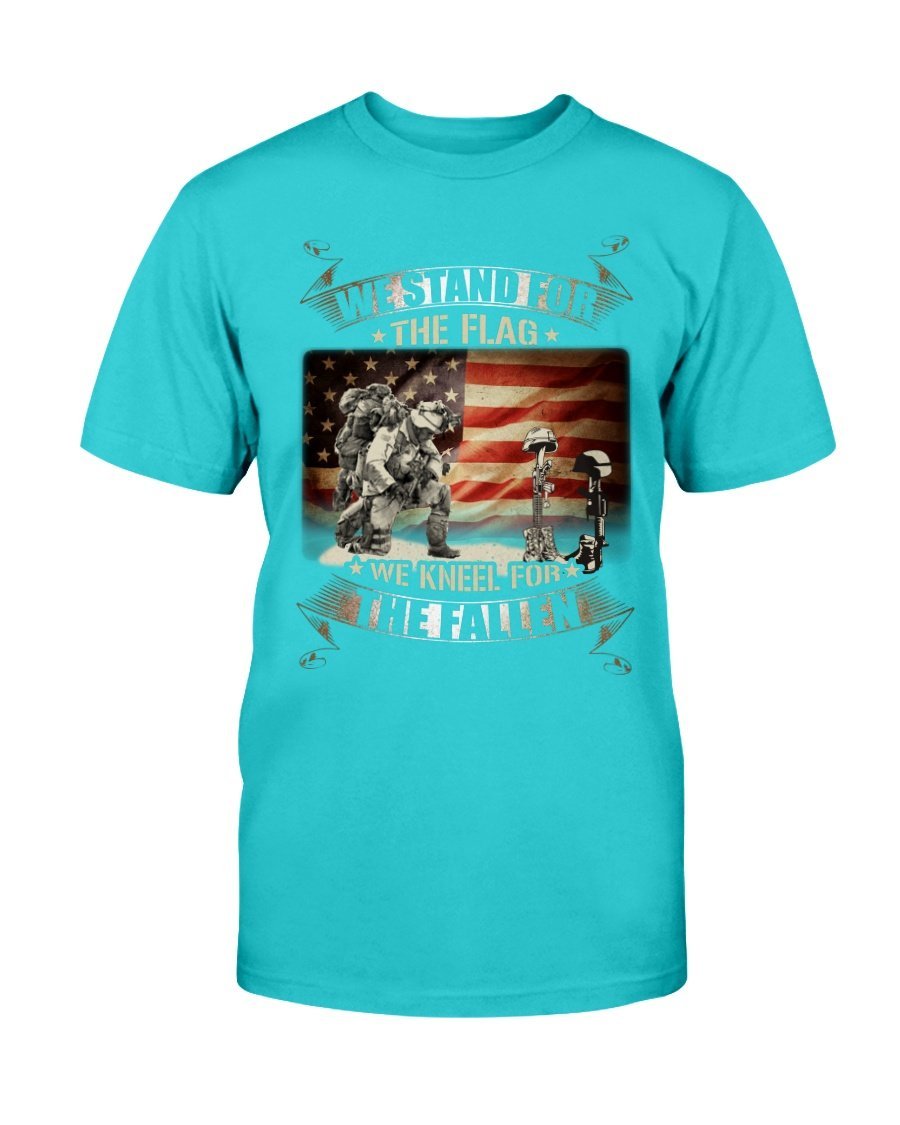 We Stand For The Flag We Kneel For The Fallen T-Shirt 9 » Cool Gifts for You - Mfamilygift We Stand For The Flag We Kneel For The Fallen T-Shirt 9