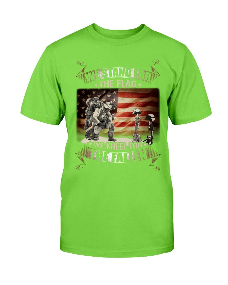 We Stand For The Flag We Kneel For The Fallen T-Shirt 10 » Cool Gifts for You - Mfamilygift We Stand For The Flag We Kneel For The Fallen T-Shirt 10