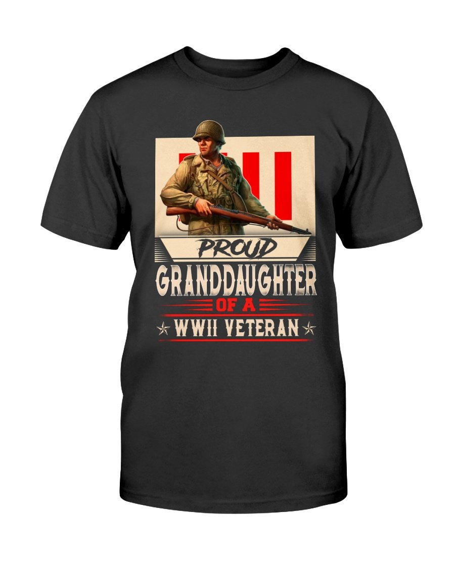 Veterans Unisex T-Shirt - Proud Granddaughter Of A WWII Veteran Shirt 1&nbsp;