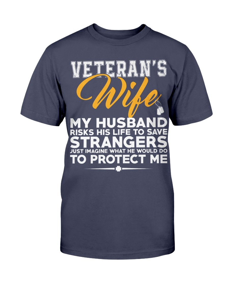 Veterans Wife - Husband Protect Me T-Shirt 1&nbsp;