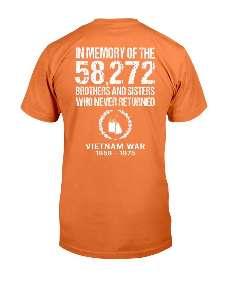 Vietnam Veteran In Memory Of The 58272 Brothers And Sisters Who Never Returned T-Shirt 9 » Cool Gifts for You - Mfamilygift Vietnam Veteran In Memory Of The 58272 Brothers And Sisters Who Never Returned T-Shirt 9