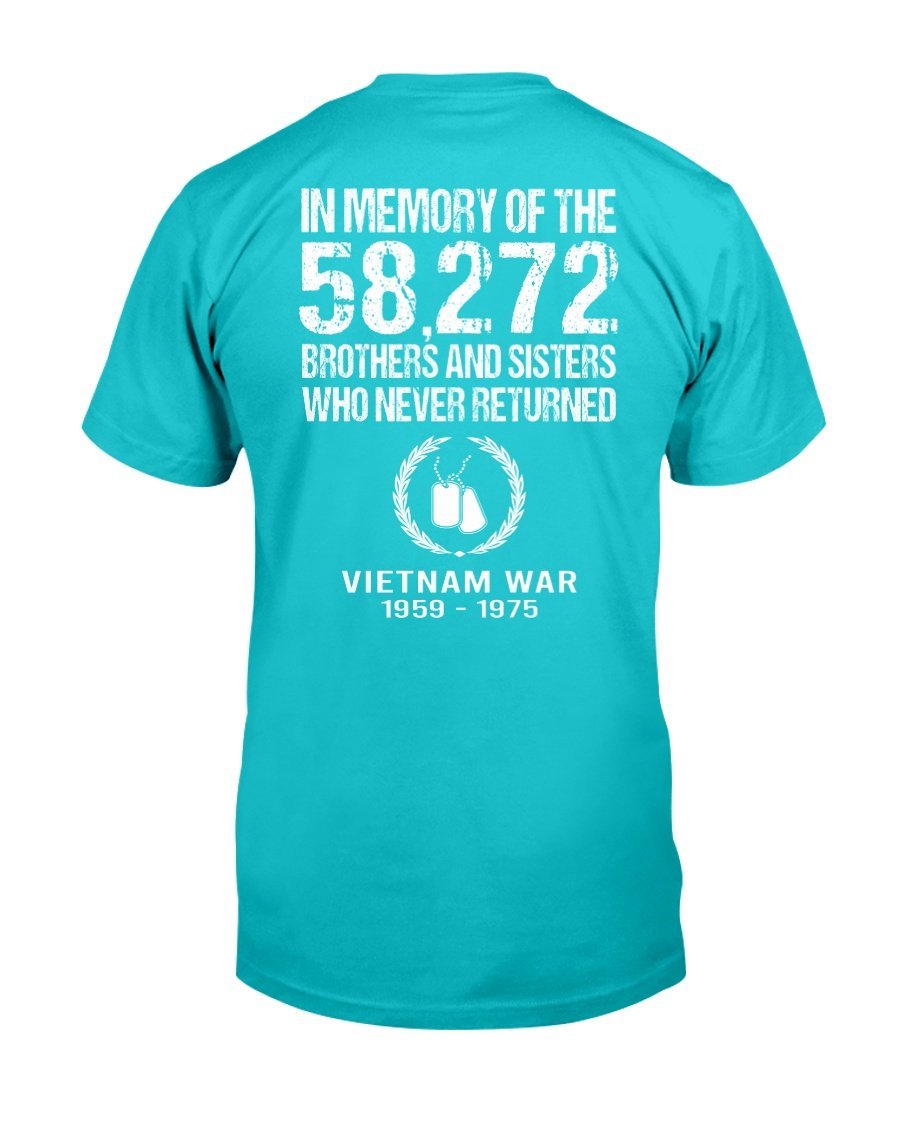 Vietnam Veteran In Memory Of The 58272 Brothers And Sisters Who Never Returned T-Shirt 10 » Cool Gifts for You - Mfamilygift Vietnam Veteran In Memory Of The 58272 Brothers And Sisters Who Never Returned T-Shirt 10