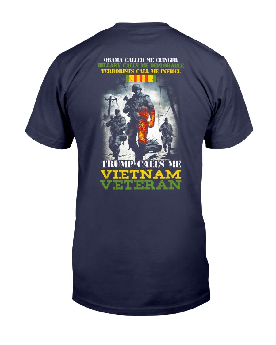 Vietnam Veteran Im A Veteran Nothing Scares Me T-Shirt 1&nbsp;