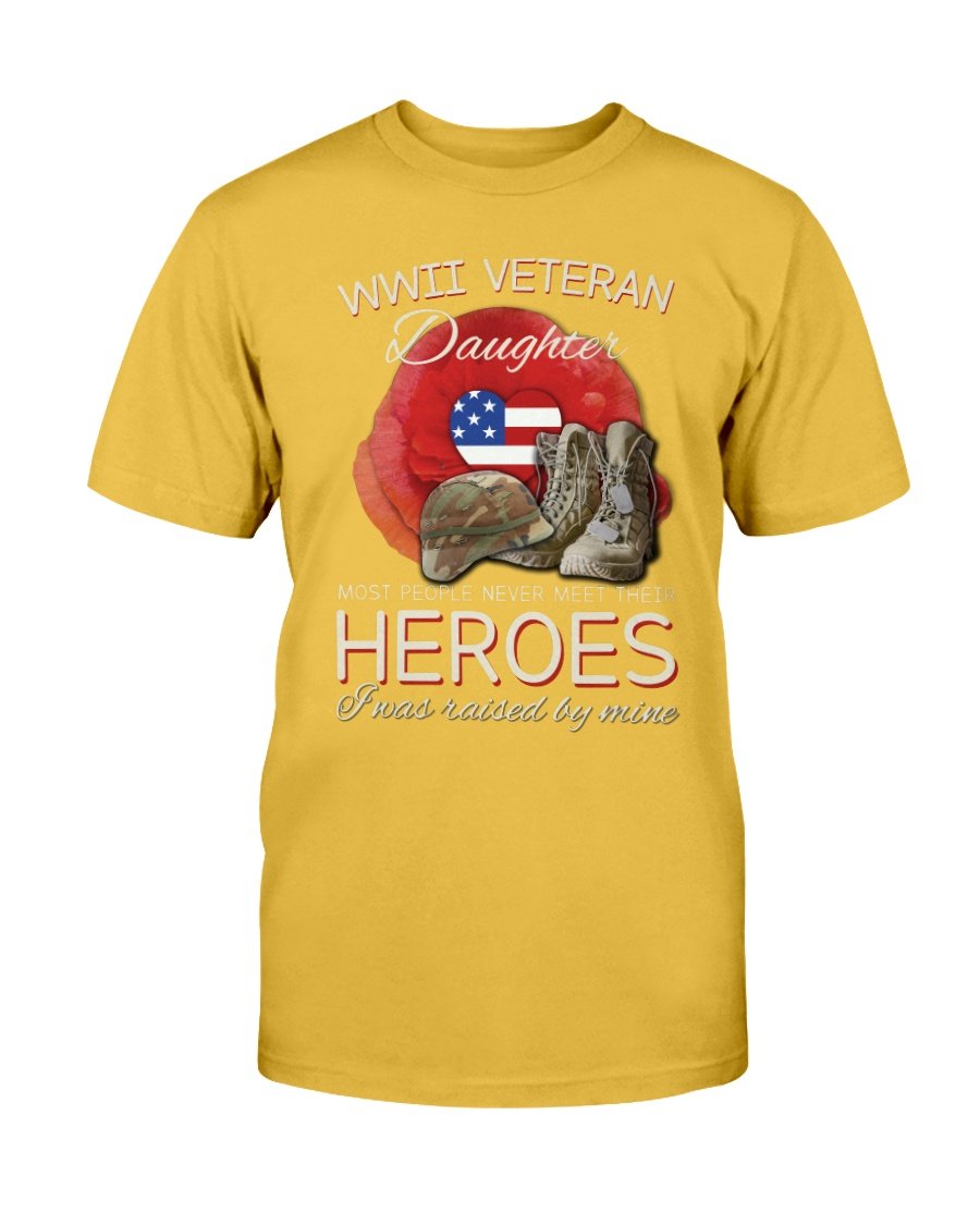 WWII Veteran Daughter Most People Never Meet Their Heroes ATM-USVET56 T-Shirt 7 » Cool Gifts for You - Mfamilygift WWII Veteran Daughter Most People Never Meet Their Heroes ATM-USVET56 T-Shirt 7