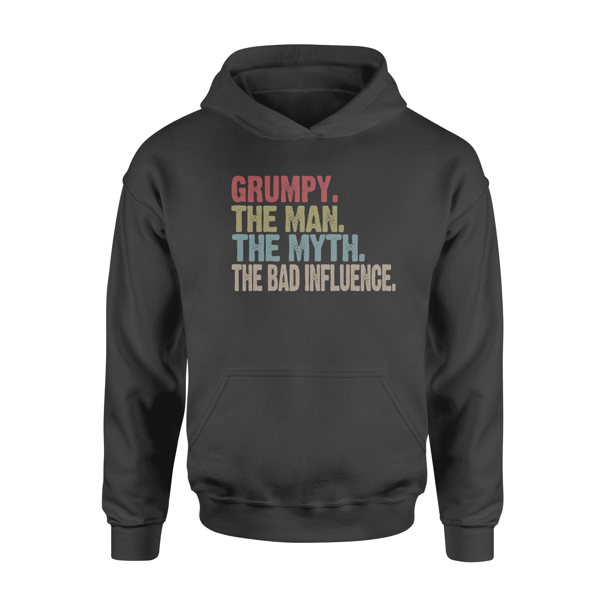 GRUMPY.THE MAN. THE MYTH. THE BAD INFLUENCE, GIFTS FOR GRANDPA,GRANDPA SHIRT,GRANDPA GIFTS,FATHER?S DAY GIFT,PLUS SIZE SHIRT