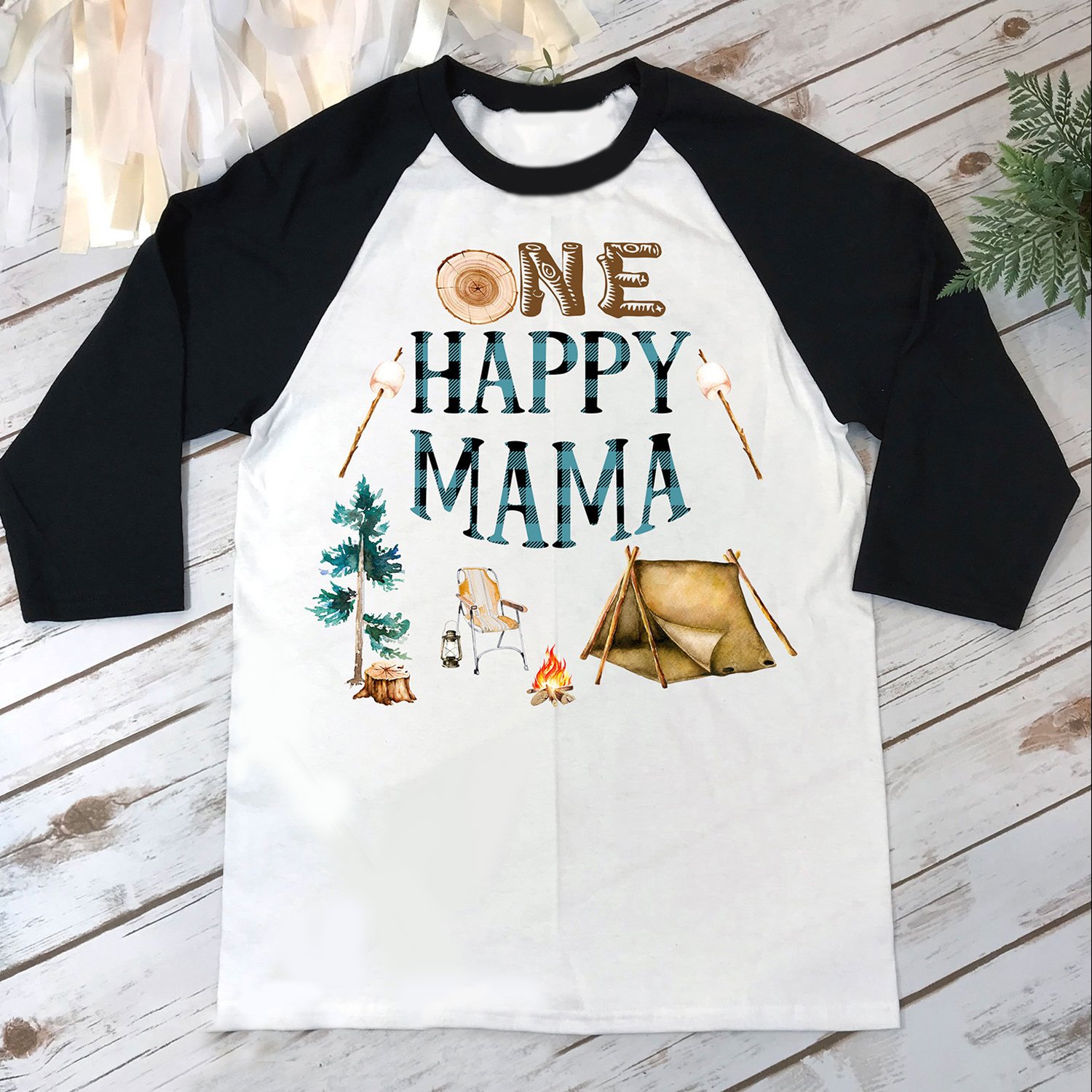 Happy camper party camping mama shirt ? GST