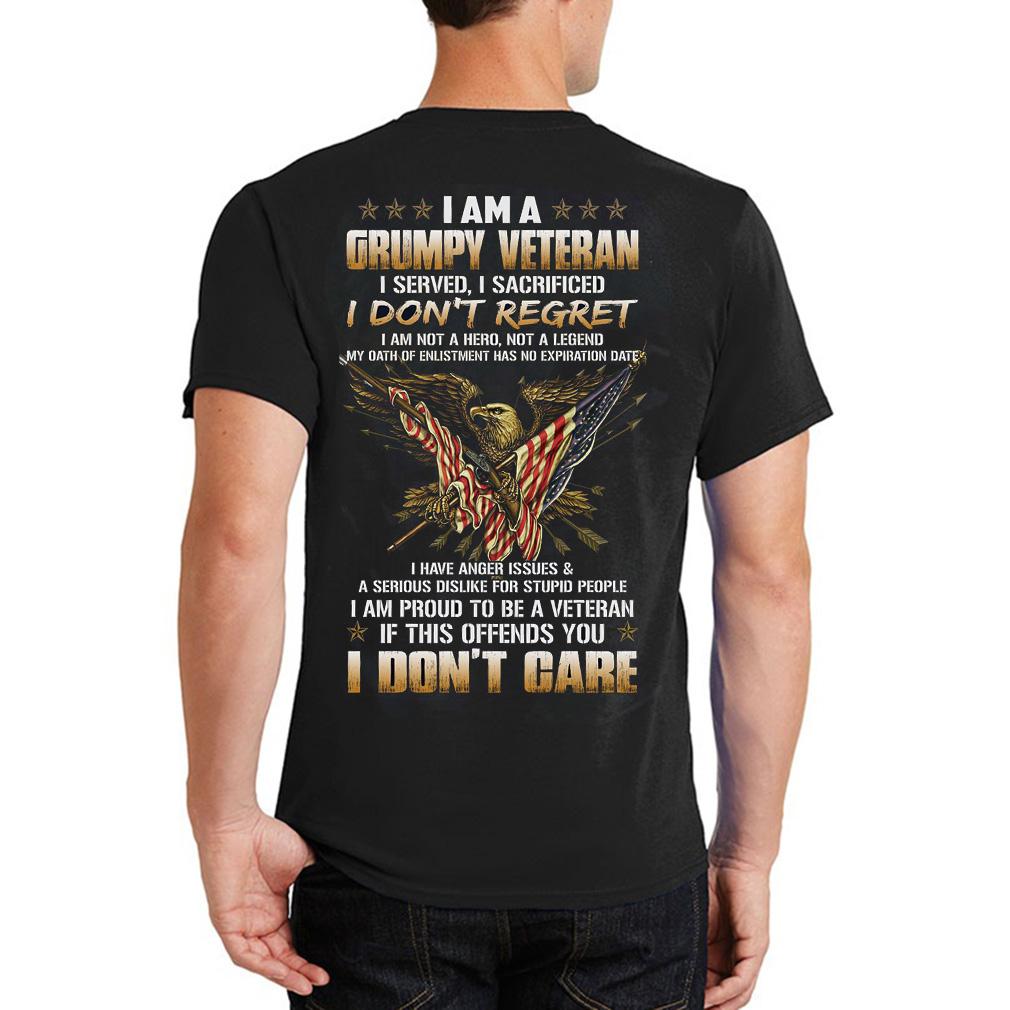 I Am A Grumpy Veteran Shirt ? Gift For Veteran Gsge