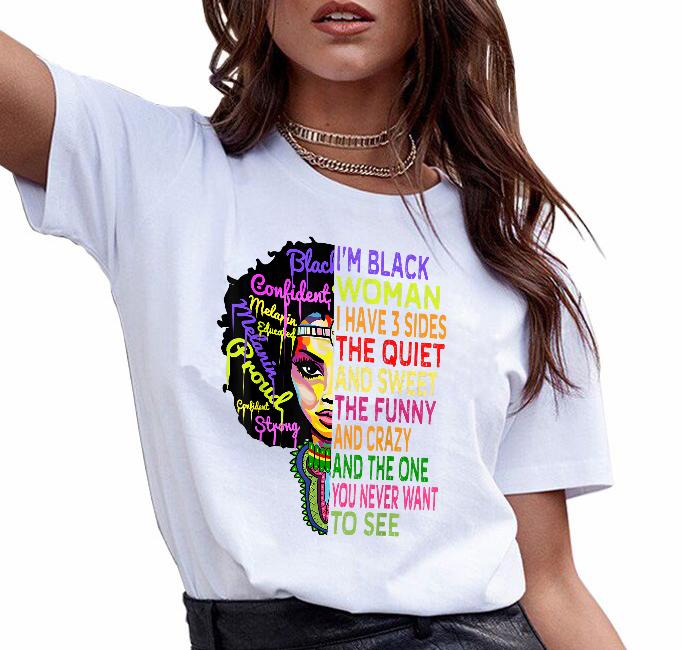I am black woman melanin girl black history month shirt ? GST