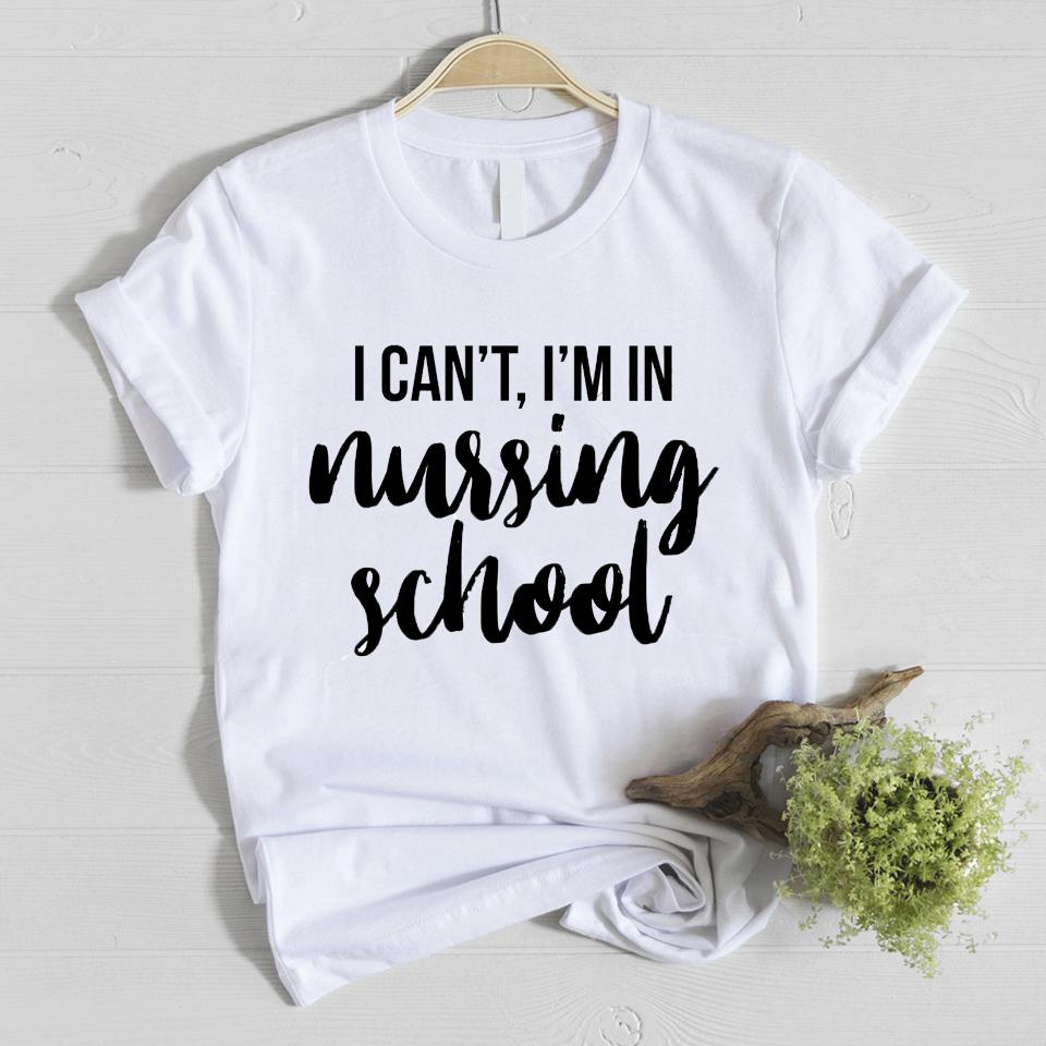 I can?t i?m in nursing school shirt ? Gift for nurse Gsge