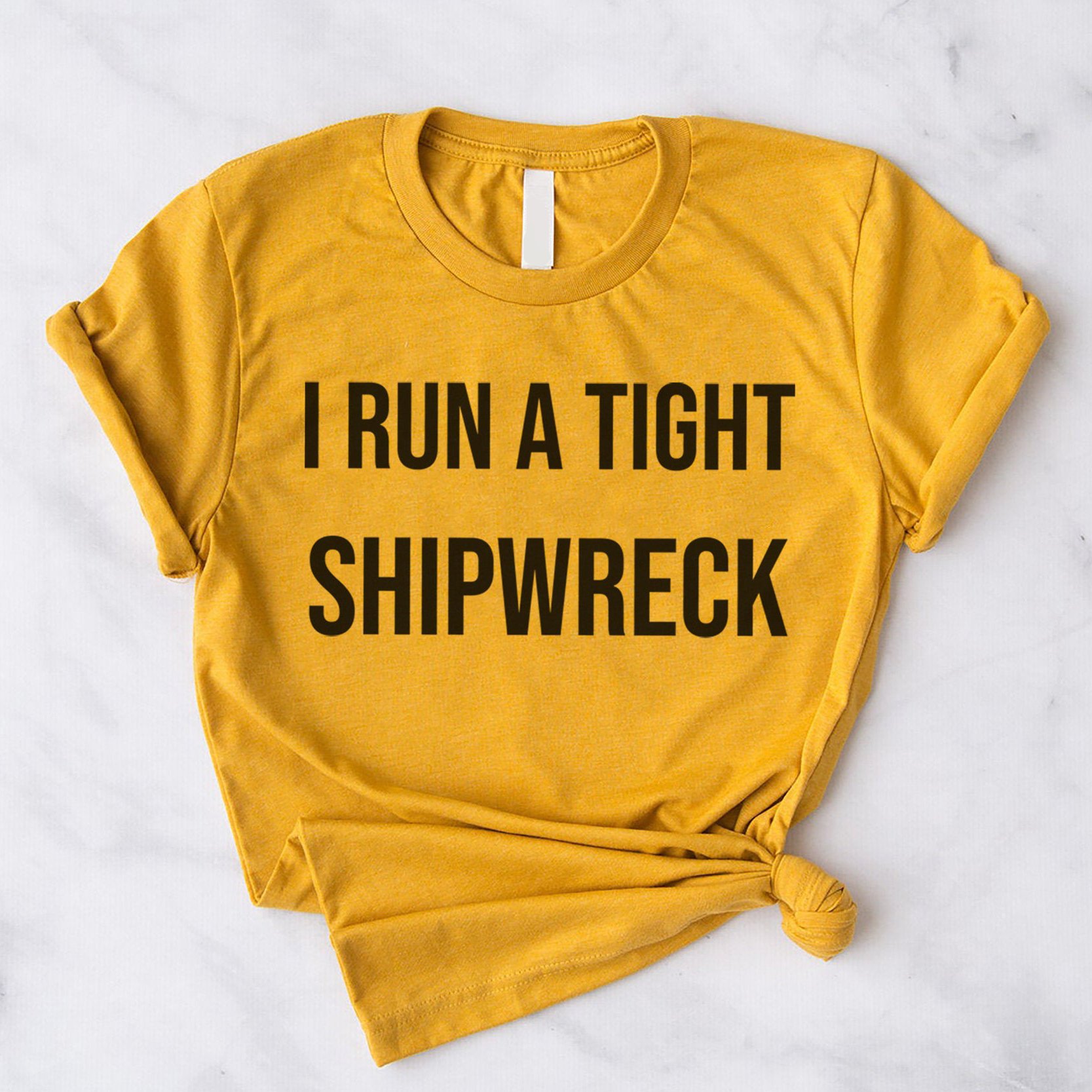 I run a tight shipwreck t shirt ? GST