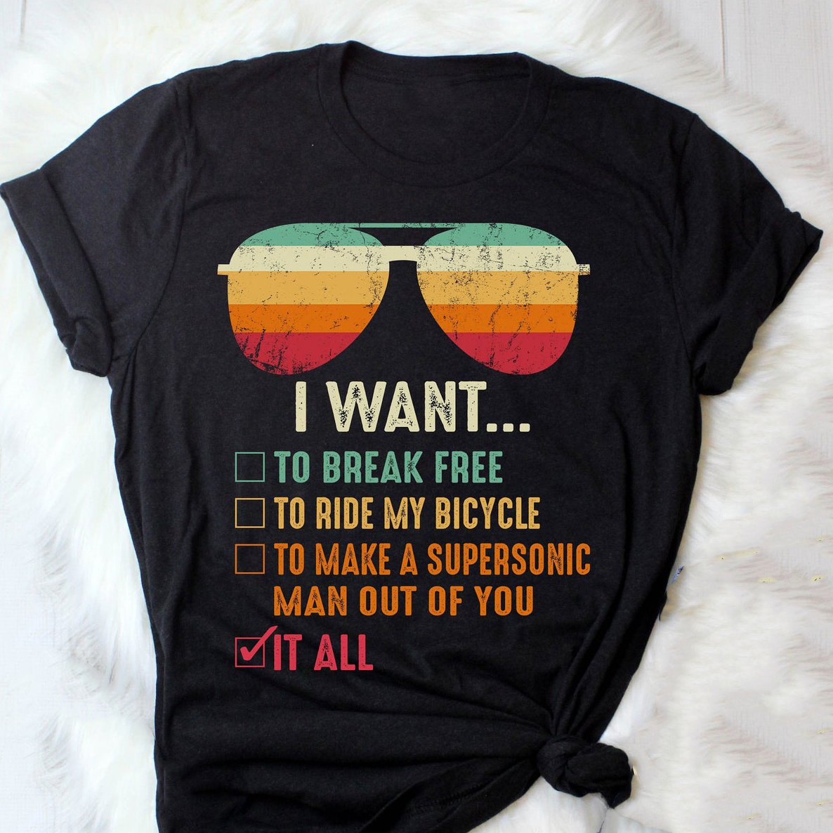 I want to break free ride my bicycle t shirt ? GST I want to break free ride my bicycle t shirt ? GST