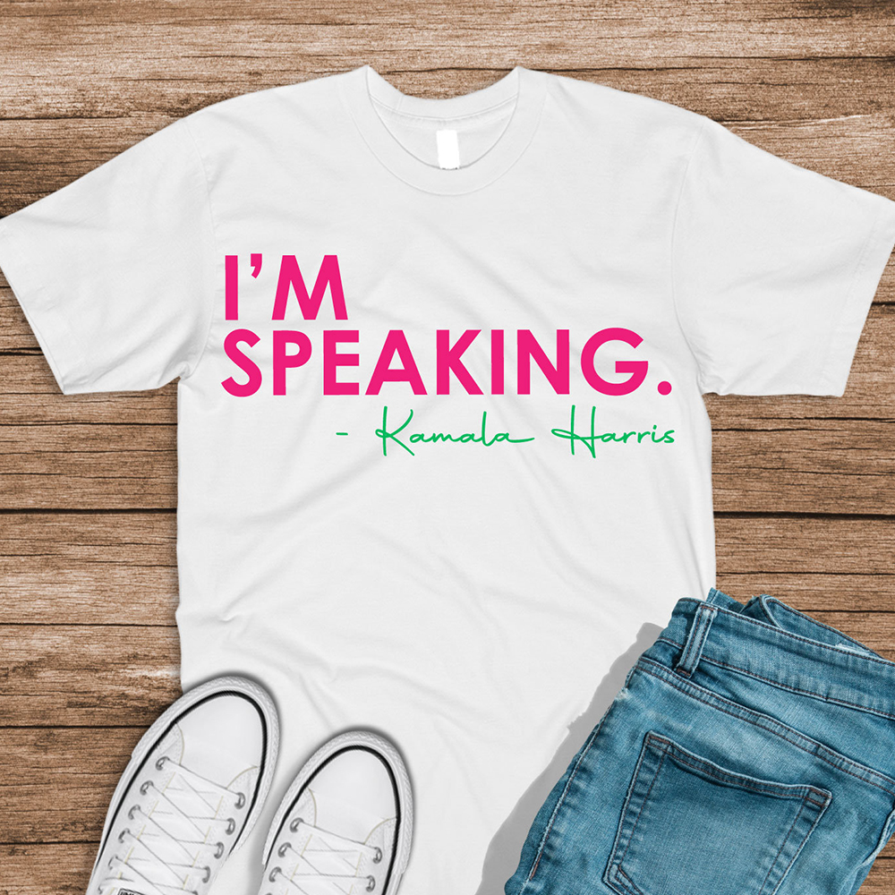 I?m Speaking Aka Pink And Green Kamala Harris Shirt