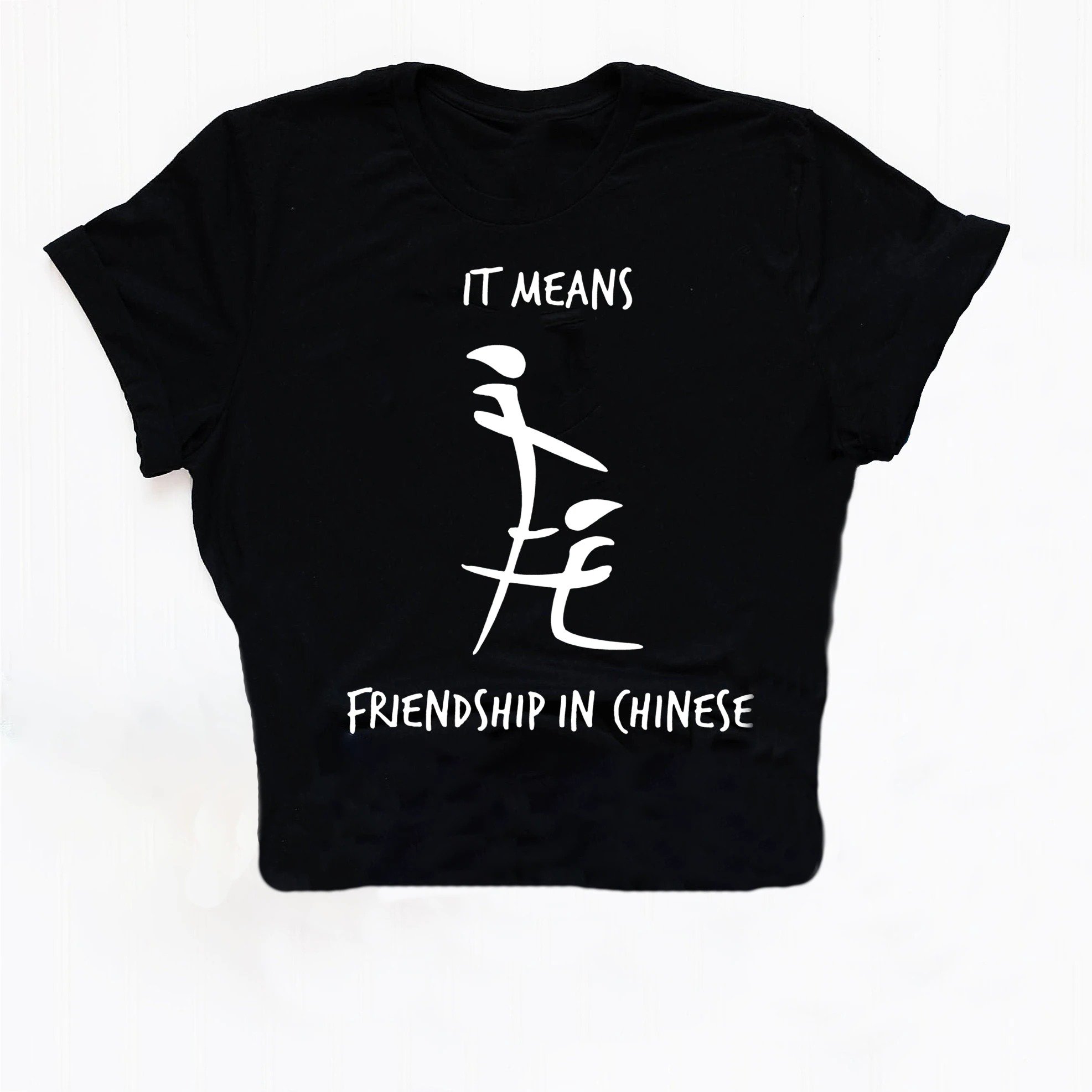 Gift For Friend It Means Friendship In Chinese Funny Sex Joke T-shirt