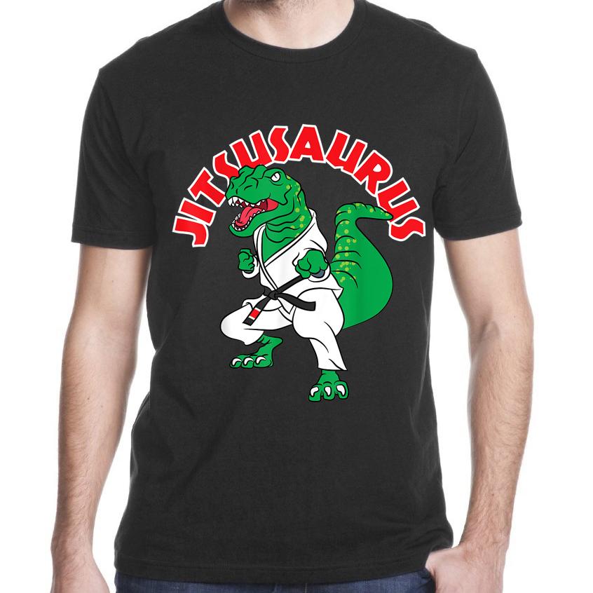 Jitsusaurus funny jujitsu t-rex dinosaur t-shirt ? GST