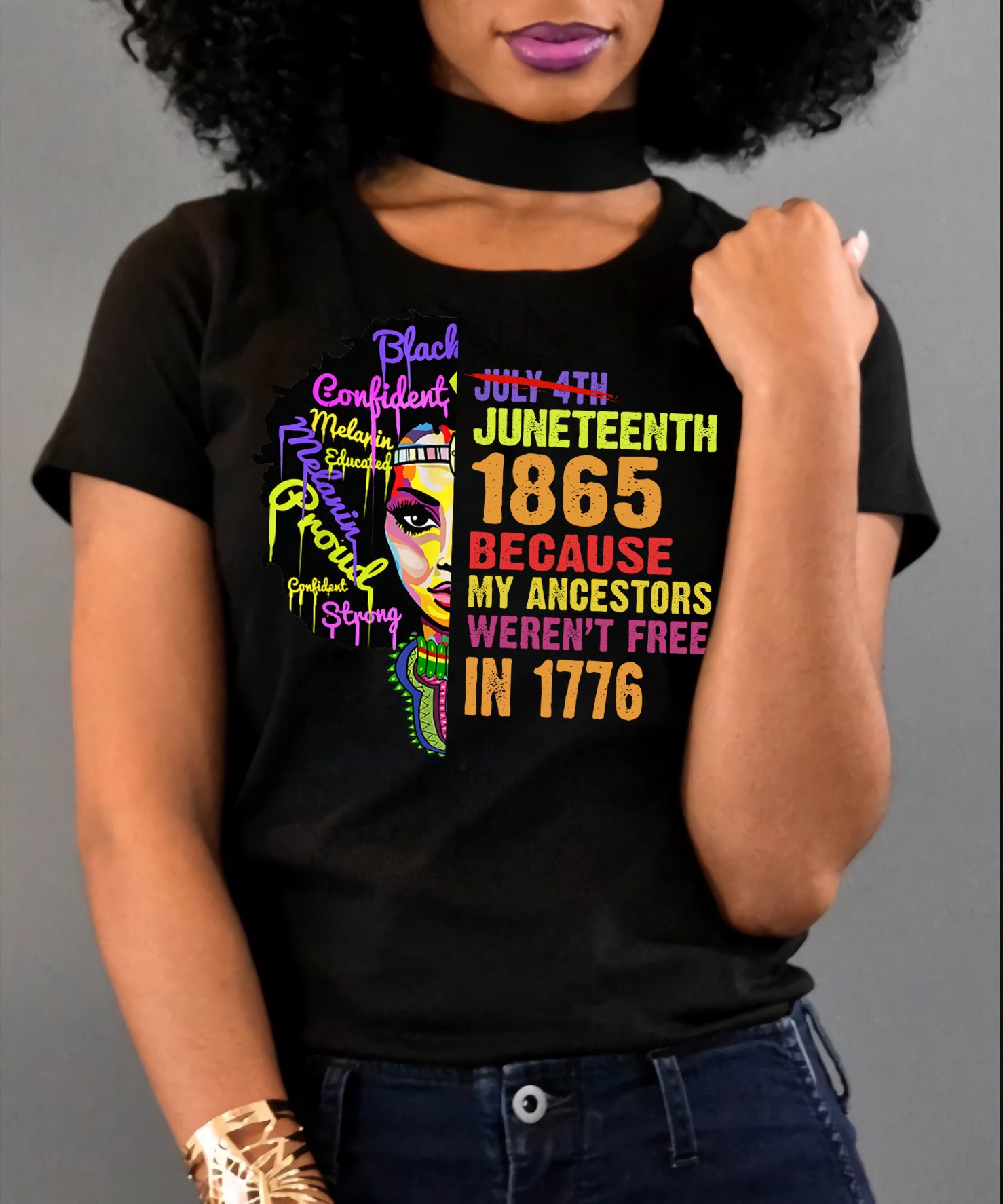 July 4th Juneteenth 1865 Day my ancestors Black lives matter shirt Gsge ? Standard T-shirt