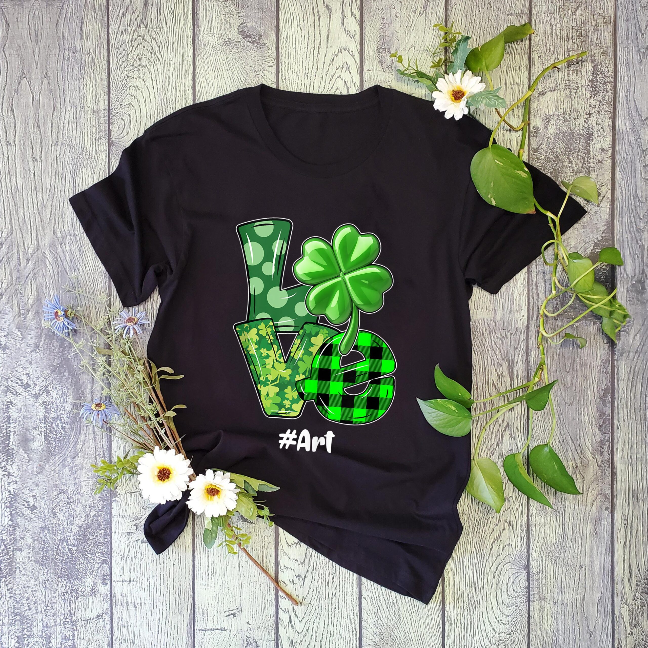 Love art plaid st patrick?s day t-shirt ? GST Love art plaid st patrick?s day t-shirt ? GST