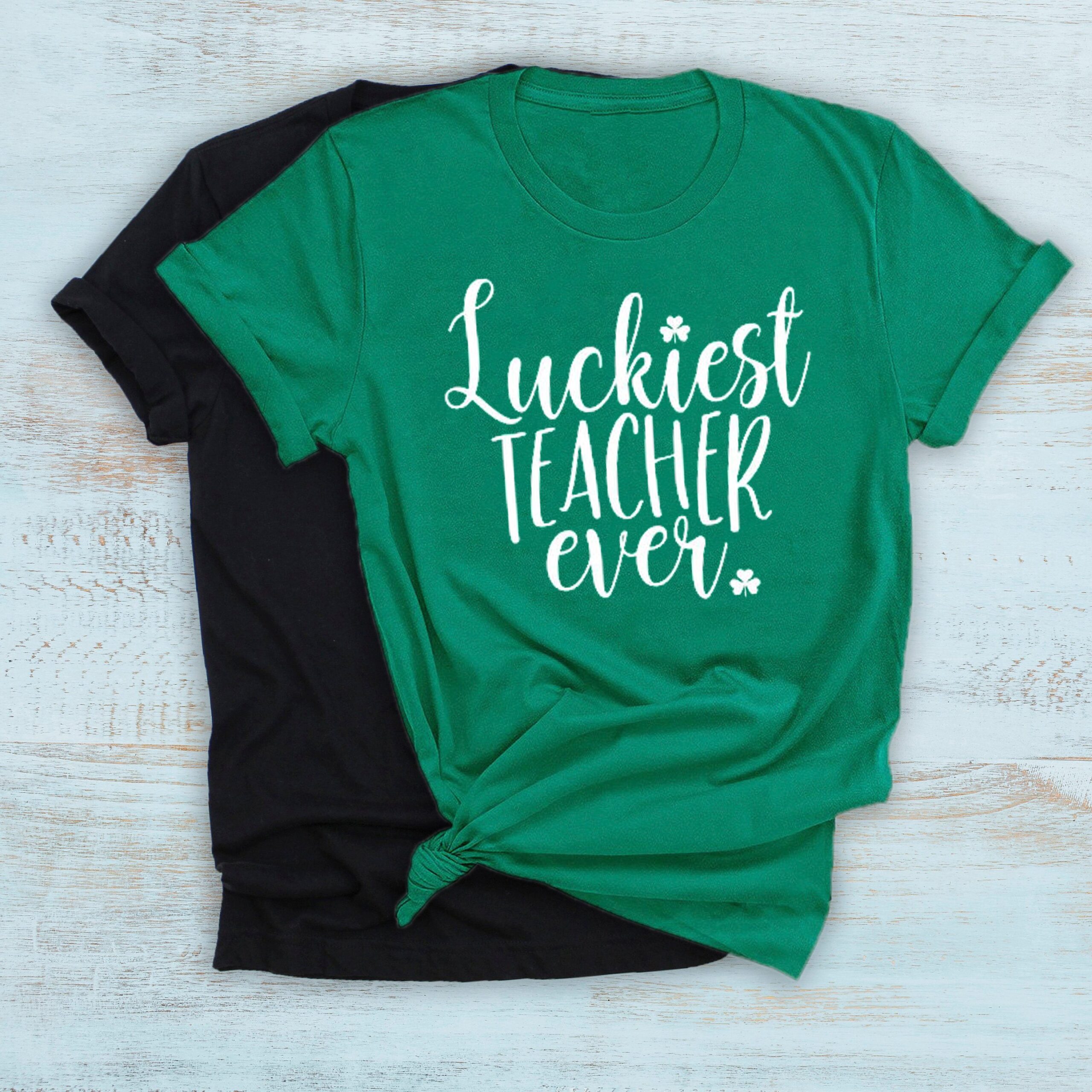 Luckiest teacher ever st patricks day shirt for teacher ? GST