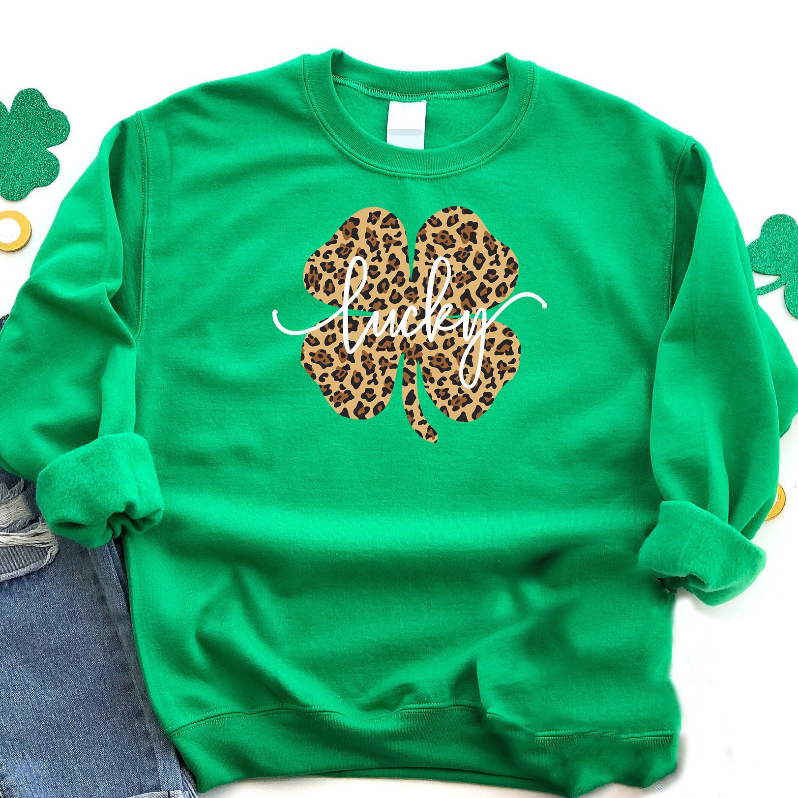 Lucky leopard shamrock st. patricks day shirt ? GST