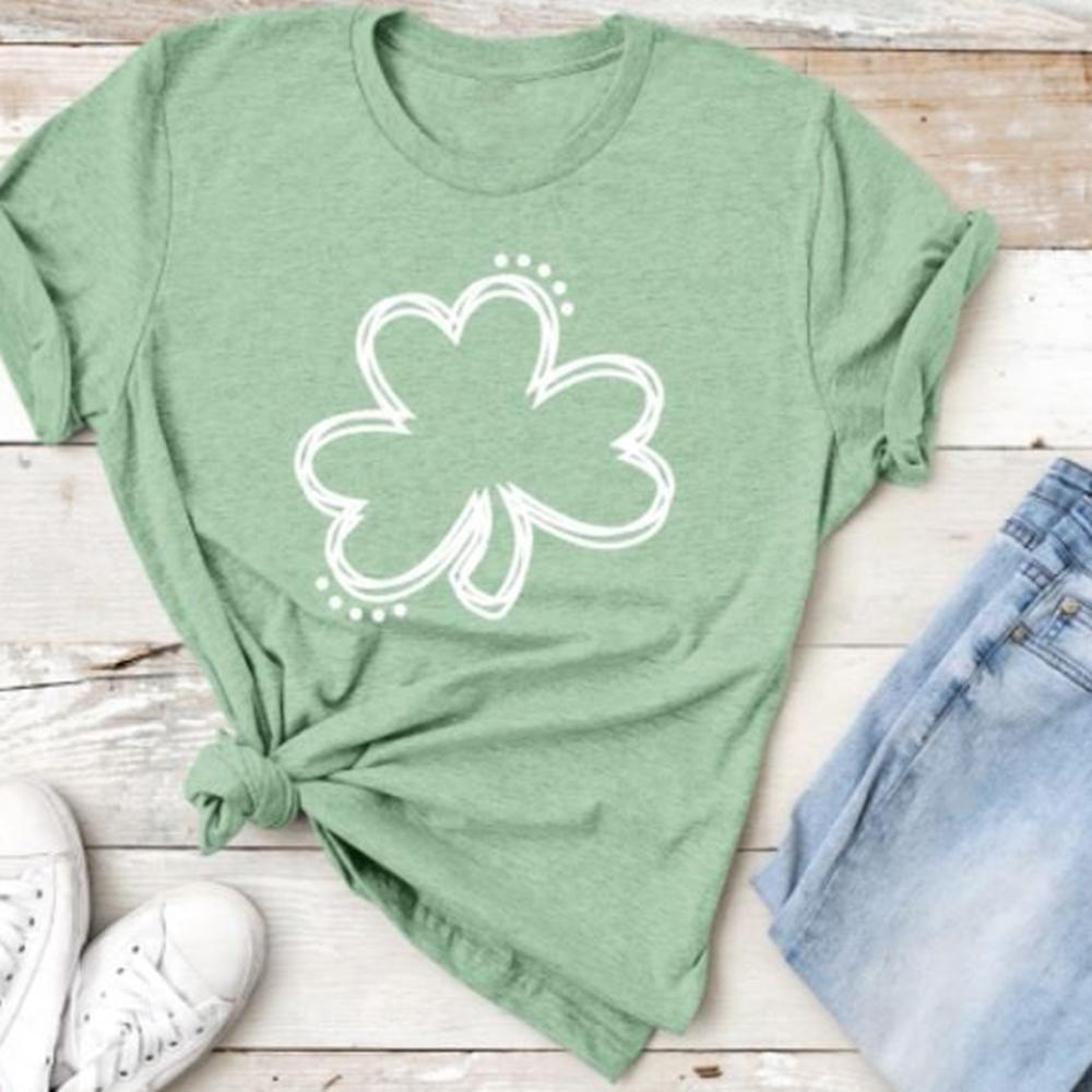Lucky shamrock womens st patricks day shirts ? GST