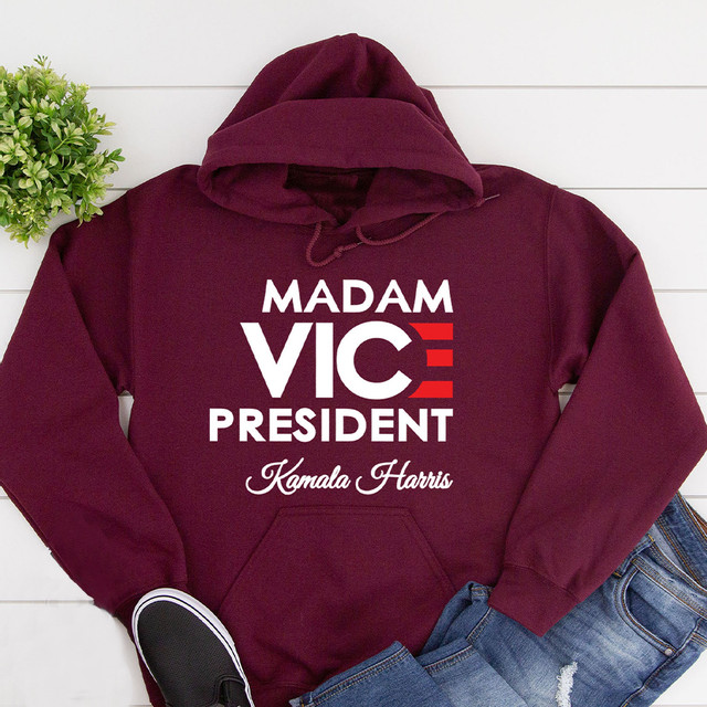 Madam Vice President Kamala Harris Hoodie Madam Vice President Kamala Harris Hoodie