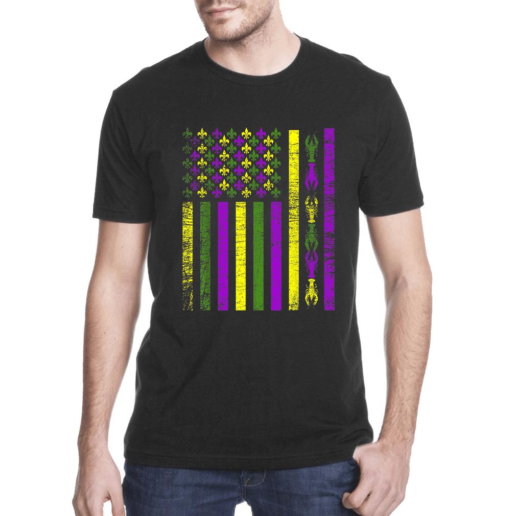 Mardi gras ? American flag mardi gras t-shirt ? GST Mardi gras ? American flag mardi gras t-shirt ? GST