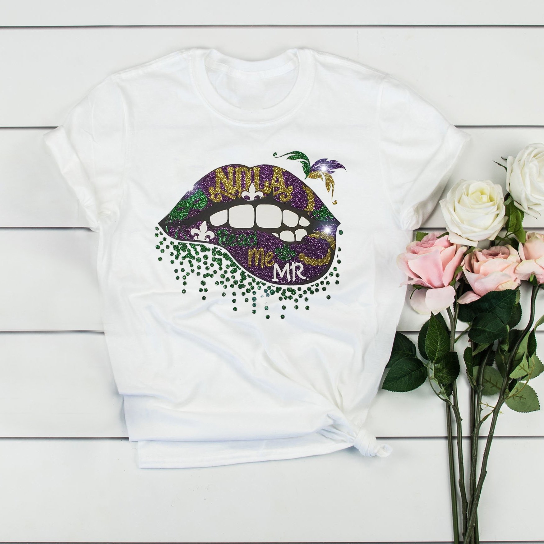 Mardi gras bend me mr womens mardi gras shirt ? GST
