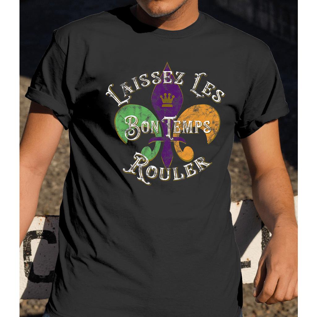 Mardi gras ? G3-Laissez les bon temps rouler Cajun French phrase shirt for women ? GST