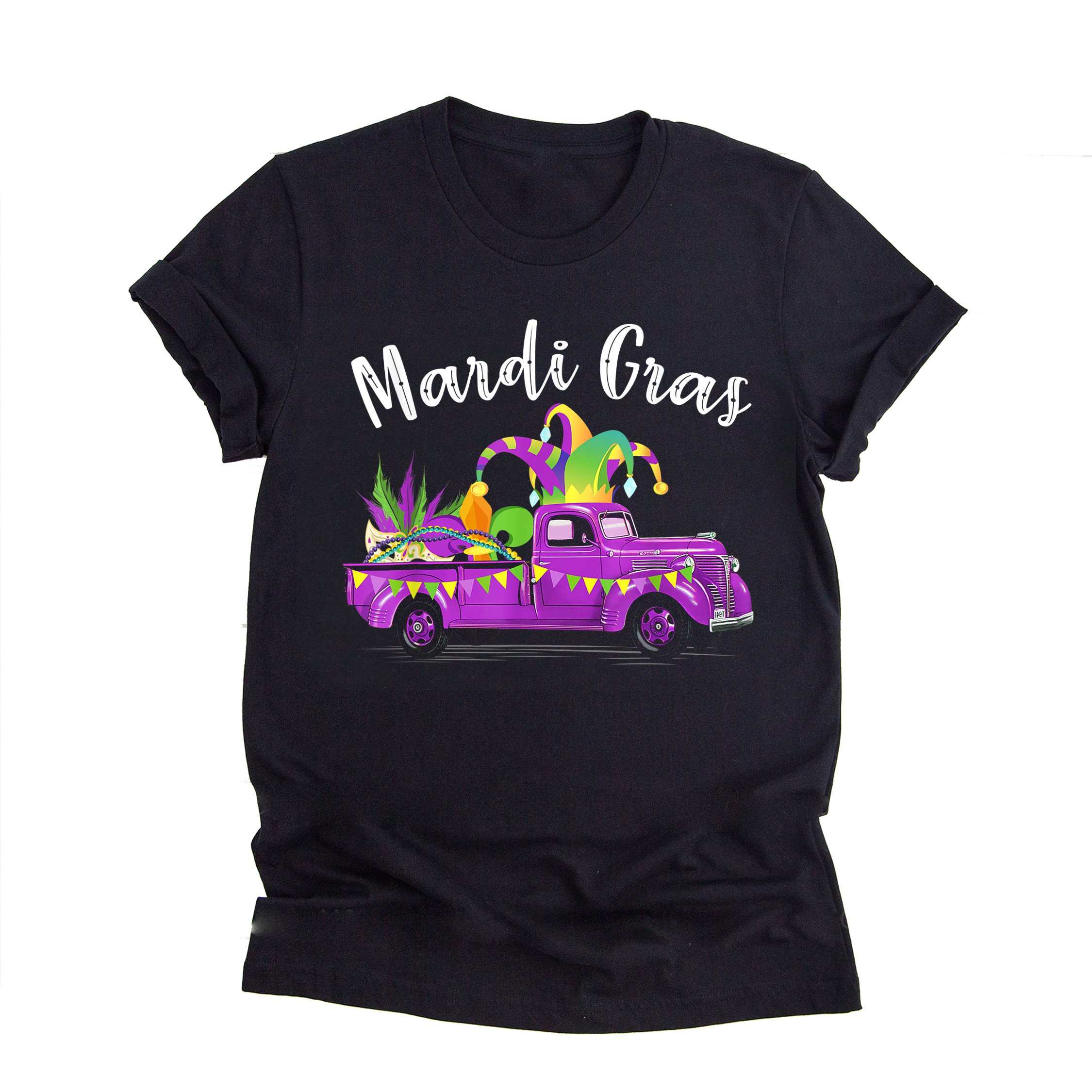 Mardi gras ? Mardi gras purple truck shirt ? GST