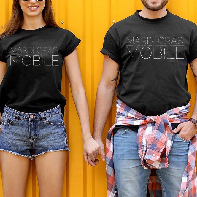 Mardi gras ? Vintage mardi gras mobile t-shirt ? GST