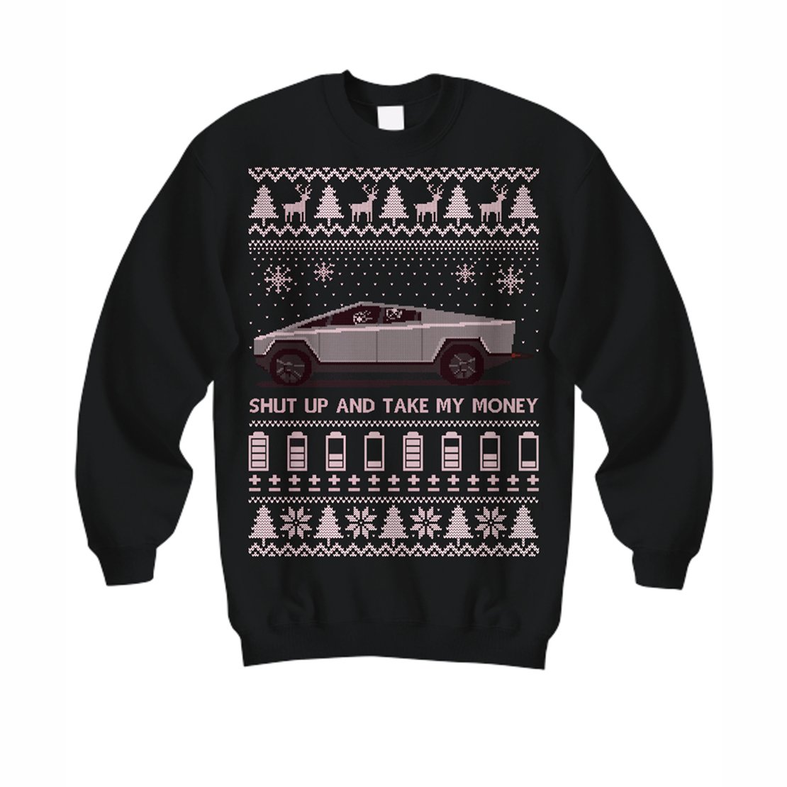 Merry Christmas Cybertruck ugly christmas sweatshirt, gift for dad, funny meme shirt, cybertruck shirt, best friend gift, gift for him, christmas gift for husband, gift for father in law