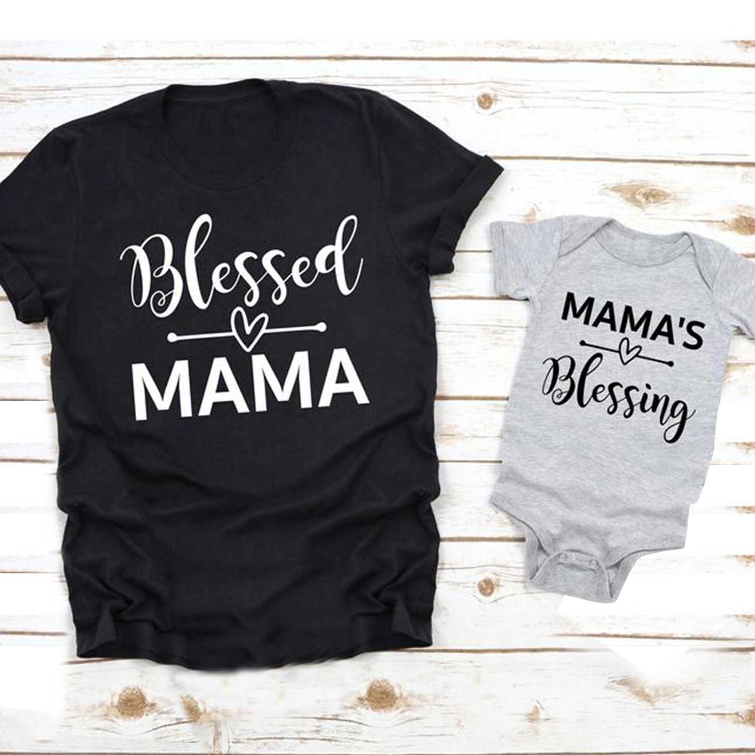 Mommy and me blessed blessing matching shirt ? GST Mommy and me blessed blessing matching shirt ? GST