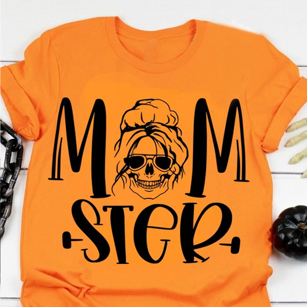 Momster Mom Skull Halloween Costume Shirt