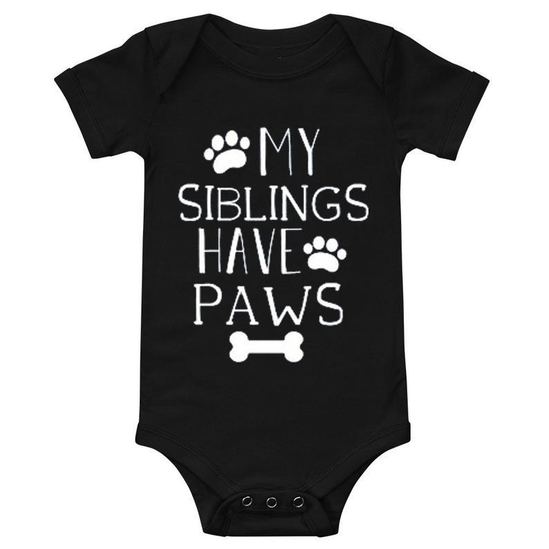 My siblings have paws onesie ? Baby gift Gsge My siblings have paws onesie ? Baby gift Gsge